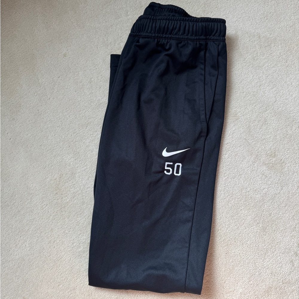 Nike Black Sports Pants with White Logo